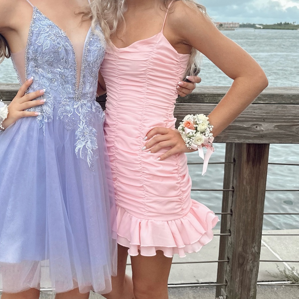 Lucy in the sky pink ruffle dress!!